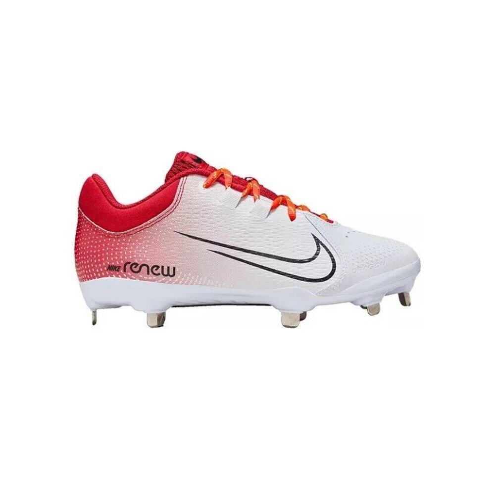 Nike Hyperdiamond 4 Pro Cleats Women’s Size 9 Red White Metal Fastpitch Nwot
